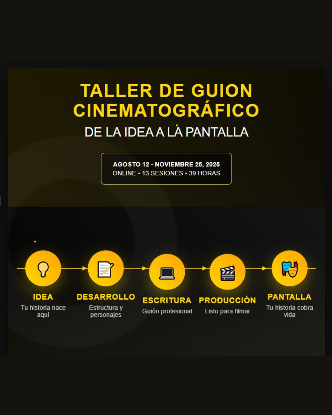 2. TALLER DE GUION PARA GUIONISTAS (LARGOMETRAJE)
